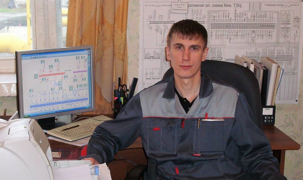 Молодой специалист Кемеровской ТЭЦ, 2003 год. Фото из личного архива А. Кутькина