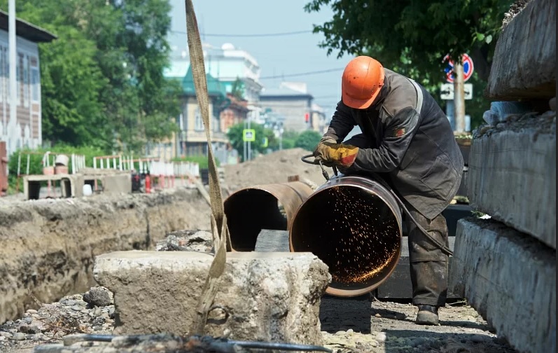 Работы на улице Горького: СГК и городские службы вместе потрудились над созданием исторического квартала
