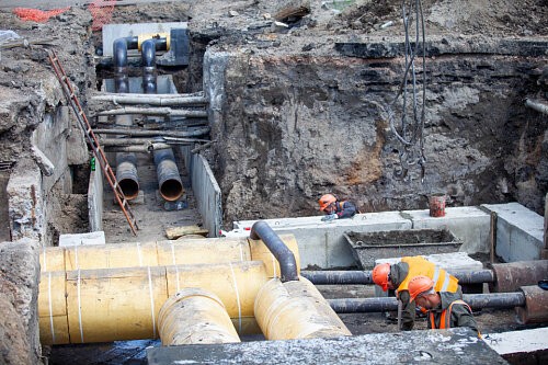 Из-за строительства тепломагистрали в Канске на неделю приостановлено горячее водоснабжение левобережья